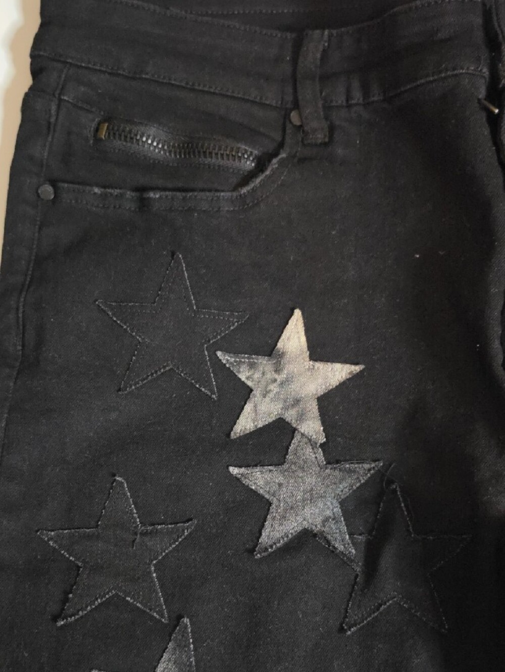 Rockstar Original Roeder Patchwork Black Jeans - Picture 5 of 8